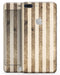 Aged Brown and Grunge Vertical Stripes - Skin-kit for the iPhone 8 or 8 Plus
