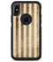 Aged Brown and Grunge Vertical Stripes - iPhone X OtterBox Case & Skin Kits