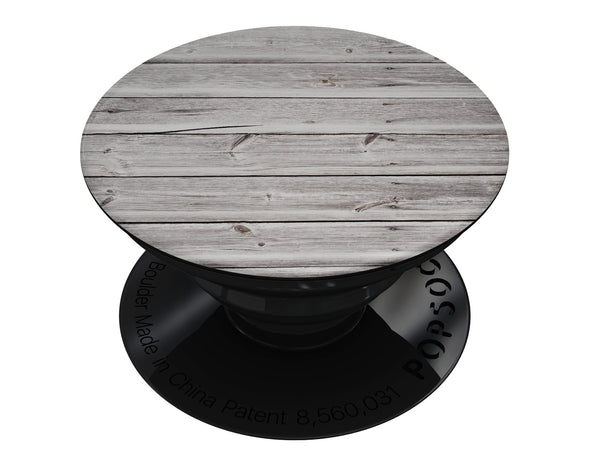 Aged White Wood Planks - Skin Kit for PopSockets and other Smartphone Extendable Grips & Stands