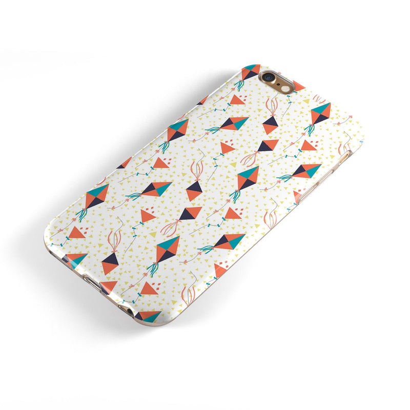 All Over Flying Kites Pattern iPhone 6/6s or 6/6s Plus 2-Piece Hybrid INK-Fuzed Case