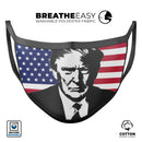 America Trump - Made in USA Mouth Cover Unisex Anti-Dust Cotton Blend Reusable & Washable Face Mask with Adjustable Sizing for Adult or Child