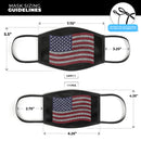 American Bullet Flag - Made in USA Mouth Cover Unisex Anti-Dust Cotton Blend Reusable & Washable Face Mask with Adjustable Sizing for Adult or Child