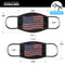American Bullet Flag - Made in USA Mouth Cover Unisex Anti-Dust Cotton Blend Reusable & Washable Face Mask with Adjustable Sizing for Adult or Child
