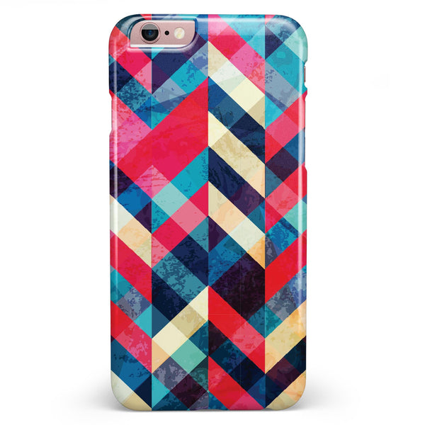 Angled Colored Pattern iPhone 6/6s or 6/6s Plus INK-Fuzed Case