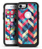 Angled Colored Pattern - iPhone 7 or 8 OtterBox Case & Skin Kits
