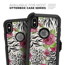 Animal Vibe Floral - Skin Kit for the iPhone OtterBox Cases
