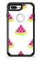 Animated Watermelon Pattern - iPhone 7 or 7 Plus Commuter Case Skin Kit