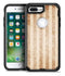 Antique Brown and White Vertical Stripes - iPhone 7 or 7 Plus Commuter Case Skin Kit