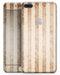 Antique Brown and White Vertical Stripes - Skin-kit for the iPhone 8 or 8 Plus