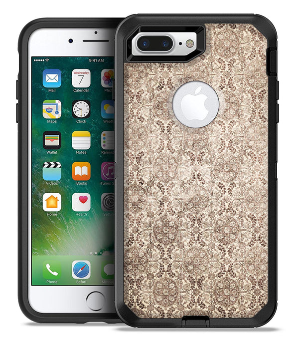 Antique Cocoa Rose Table - iPhone 7 or 7 Plus Commuter Case Skin Kit