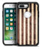 Antique Cocoa and Tan Vertical Stripes - iPhone 7 Plus/8 Plus OtterBox Case & Skin Kits