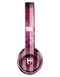 Antique Magenta and Pink Vertical Stripes Full-Body Skin Kit for the Beats by Dre Solo 3 Wireless Headphones