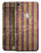 Antique Maroon and Mustard Vertical Stripes - Skin-kit for the iPhone 8 or 8 Plus
