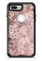 Antique Marron Floral Damask Pattern - iPhone 7 or 7 Plus Commuter Case Skin Kit