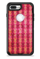 Antique Pink and Yellow Damask Pattern - iPhone 7 or 7 Plus Commuter Case Skin Kit