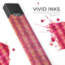 Antique Pink and Yellow Damask Pattern - Premium Decal Protective Skin-Wrap Sticker compatible with the Juul Labs vaping device