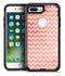 Antique Red Blush Chevron Pattern - iPhone 7 Plus/8 Plus OtterBox Case & Skin Kits
