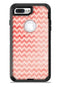 Antique Red Blush Chevron Pattern - iPhone 7 or 7 Plus Commuter Case Skin Kit