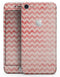 Antique Red Blush Chevron Pattern - Skin-kit for the iPhone 8 or 8 Plus