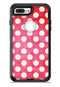 Antique Red and White Polkadot Pattern - iPhone 7 or 7 Plus Commuter Case Skin Kit
