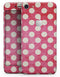 Antique Red and White Polkadot Pattern - Skin-kit for the iPhone 8 or 8 Plus