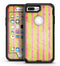 Antique Red and Yellow Verticle Stripes - iPhone 7 Plus/8 Plus OtterBox Case & Skin Kits