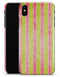 Antique Red and Yellow Verticle Stripes - iPhone X Clipit Case