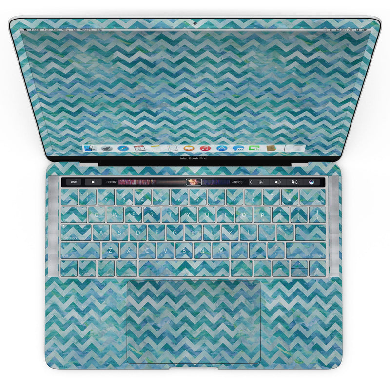 MacBook Pro with Touch Bar Skin Kit - Aqua_Basic_Watercolor_Chevron_Pattern-MacBook_13_Touch_V4.jpg?
