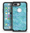 Aqua Basic Watercolor Chevron Pattern - iPhone 7 Plus/8 Plus OtterBox Case & Skin Kits