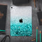 Aqua Blue & Silver Glimmer Fade - Full Body Skin Decal for the Apple iPad Pro 12.9", 11", 10.5", 9.7", Air or Mini (All Models Available)