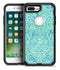 Aqua Damask v2 Watercolor Pattern - iPhone 7 or 7 Plus Commuter Case Skin Kit