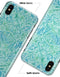 Aqua Damask v2 Watercolor Pattern - iPhone X Clipit Case