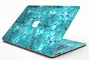 Aqua Sorted Large Watercolor Polka Dots - MacBook Air Skin Kit