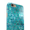 Aqua Sorted Large Watercolor Polka Dots iPhone 6/6s or 6/6s Plus 2-Piece Hybrid INK-Fuzed Case