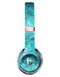 Aqua Sorted Large Watercolor Polka Dots Full-Body Skin Kit for the Beats by Dre Solo 3 Wireless Headphones