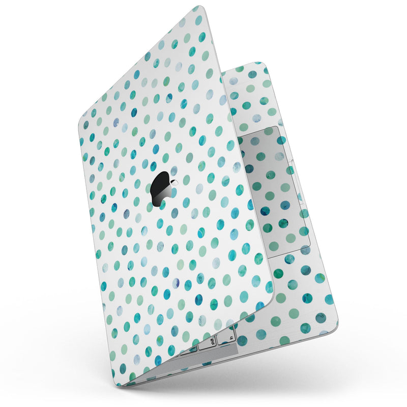MacBook Pro with Touch Bar Skin Kit - Aqua_Watercolor_Dots_over_White-MacBook_13_Touch_V7.jpg?