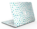 Aqua Watercolor Dots over White - MacBook Air Skin Kit