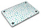 Aqua Watercolor Dots over White - MacBook Air Skin Kit