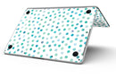 Aqua Watercolor Dots over White - MacBook Pro with Retina Display Full-Coverage Skin Kit