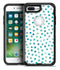 Aqua Watercolor Dots over White - iPhone 7 Plus/8 Plus OtterBox Case & Skin Kits