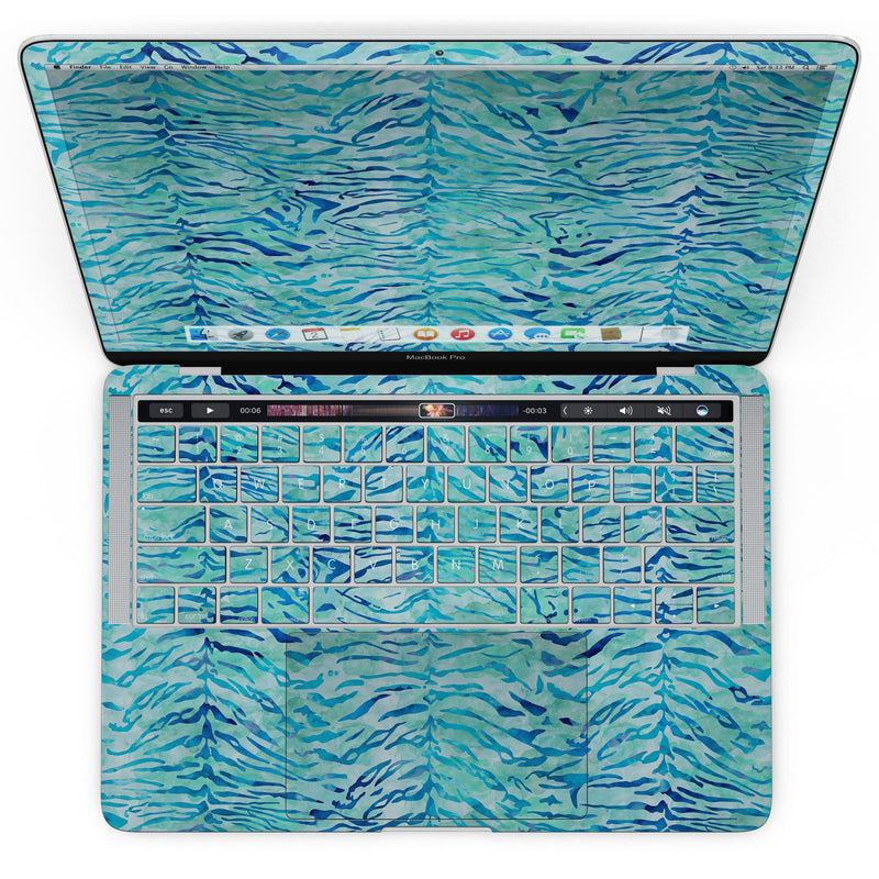 MacBook Pro with Touch Bar Skin Kit - Aqua_Watercolor_Tiger_Pattern-MacBook_13_Touch_V4.jpg?