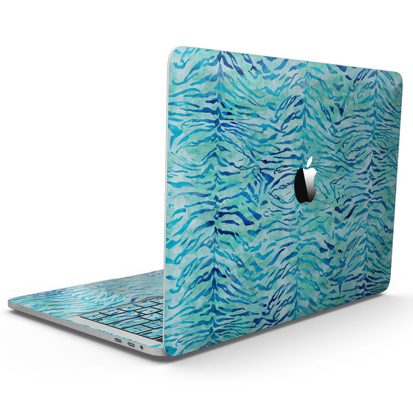 MacBook Pro with Touch Bar Skin Kit - Aqua_Watercolor_Tiger_Pattern-MacBook_13_Touch_V9.jpg?