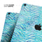 Aqua Watercolor Tiger Pattern - Full Body Skin Decal for the Apple iPad Pro 12.9", 11", 10.5", 9.7", Air or Mini (All Models Available)
