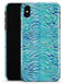 Aqua Watercolor Tiger Pattern - iPhone X Clipit Case