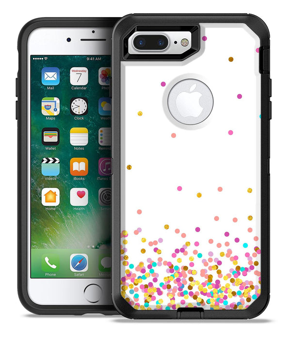 Ascending Multicolor Micro Dots - iPhone 7 or 7 Plus Commuter Case Skin Kit