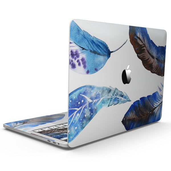 MacBook Pro with Touch Bar Skin Kit - Azul_Watercolor_Feathers-MacBook_13_Touch_V9.jpg?