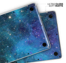 Azure Nebula - Skin Decal Wrap Kit Compatible with the Apple MacBook Pro, Pro with Touch Bar or Air (11", 12", 13", 15" & 16" - All Versions Available)