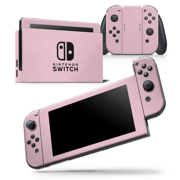 Baby Pink Solid Surface - Skin Wrap Decal for Nintendo Switch Lite Console & Dock - 3DS XL - 2DS - Pro - DSi - Wii - Joy-Con Gaming Controller