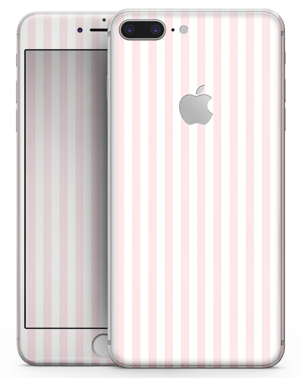 Baby Pink Vertical Stripes - Skin-kit for the iPhone 8 or 8 Plus