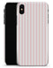 Baby Pink Vertical Stripes - iPhone X Clipit Case